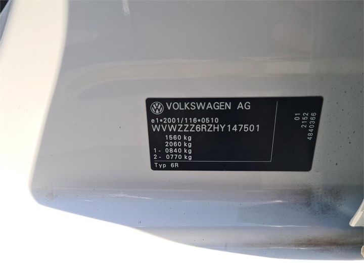 Photo 11 VIN: WVWZZZ6RZHY147501 - VOLKSWAGEN POLO 