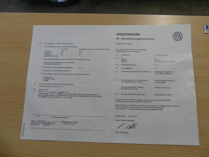 Photo 13 VIN: WVWZZZ6RZHY152427 - VOLKSWAGEN POLO 