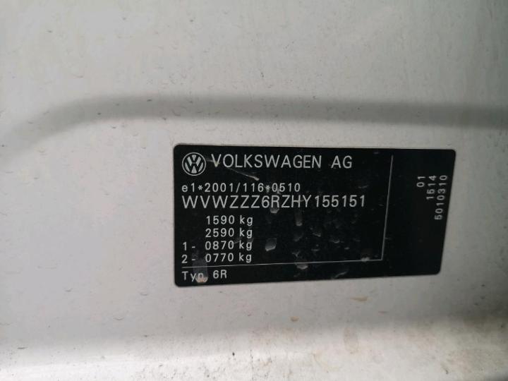 Photo 13 VIN: WVWZZZ6RZHY155151 - VOLKSWAGEN POLO 