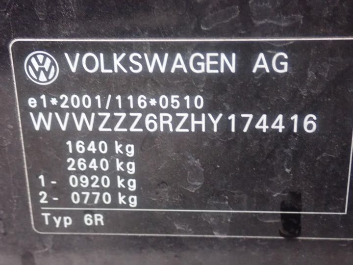 Photo 11 VIN: WVWZZZ6RZHY174416 - VOLKSWAGEN POLO 