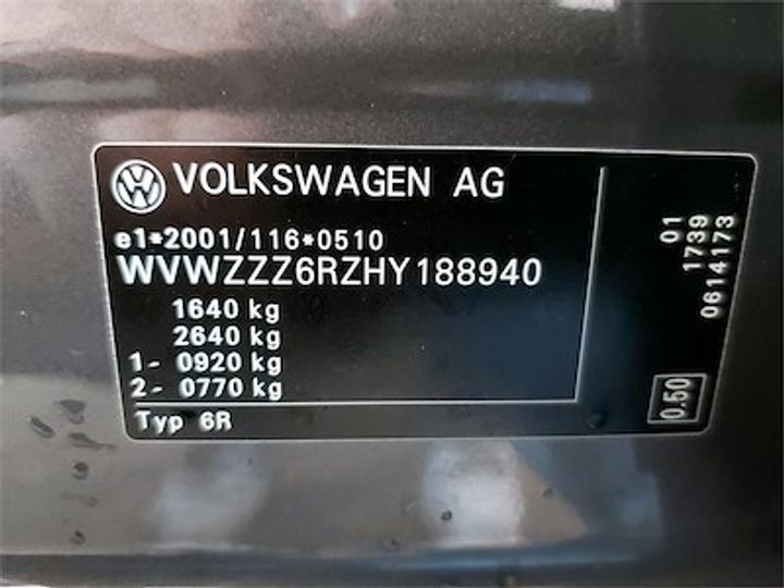 Photo 11 VIN: WVWZZZ6RZHY188940 - VOLKSWAGEN POLO DIESEL - 2014 