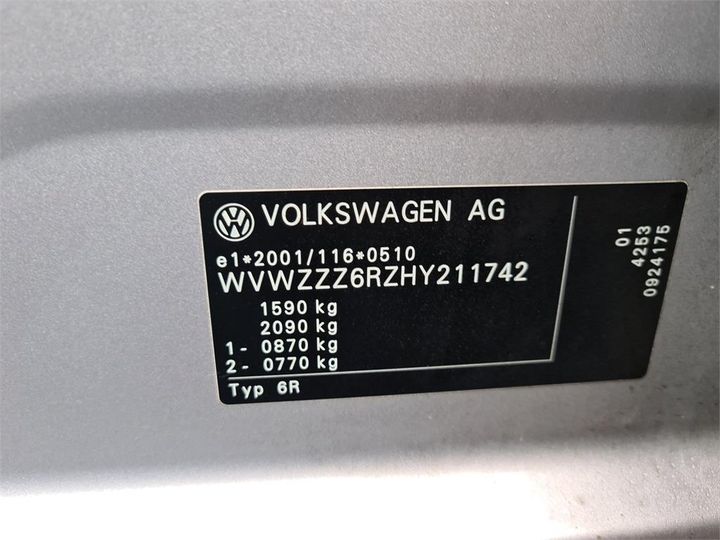 Photo 14 VIN: WVWZZZ6RZHY211742 - VOLKSWAGEN POLO 