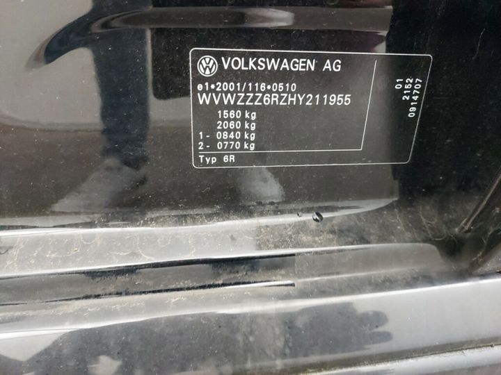 Photo 19 VIN: WVWZZZ6RZHY211955 - VOLKSWAGEN POLO 