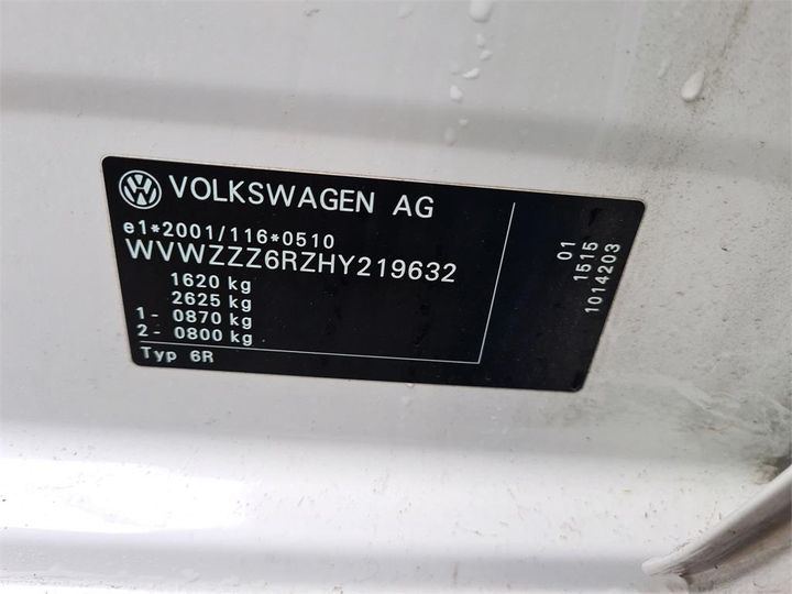 Photo 13 VIN: WVWZZZ6RZHY219632 - VOLKSWAGEN POLO 