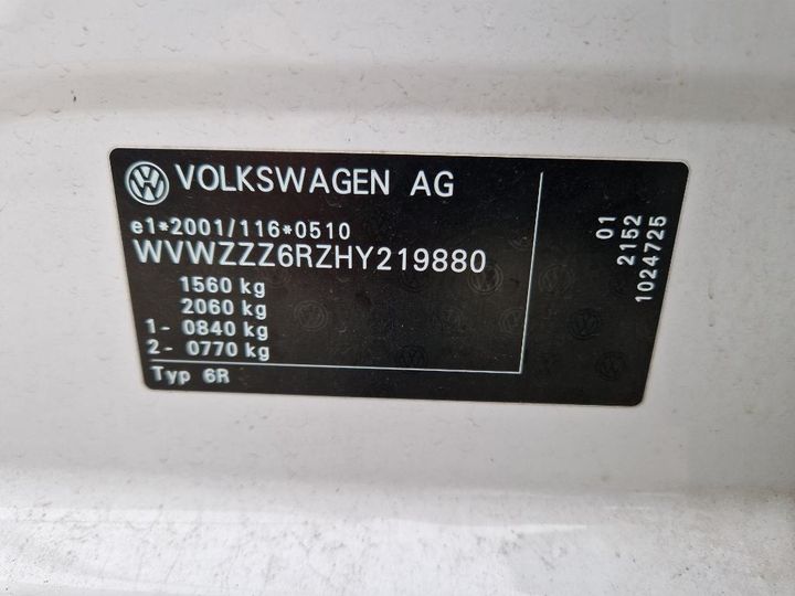 Photo 21 VIN: WVWZZZ6RZHY219880 - VOLKSWAGEN POLO 