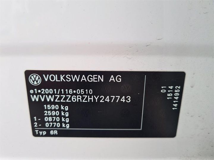 Photo 14 VIN: WVWZZZ6RZHY247743 - VOLKSWAGEN POLO 