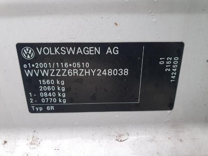 Photo 22 VIN: WVWZZZ6RZHY248038 - VOLKSWAGEN POLO 