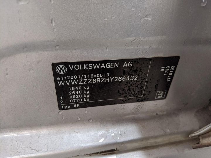 Photo 13 VIN: WVWZZZ6RZHY266432 - VOLKSWAGEN POLO 