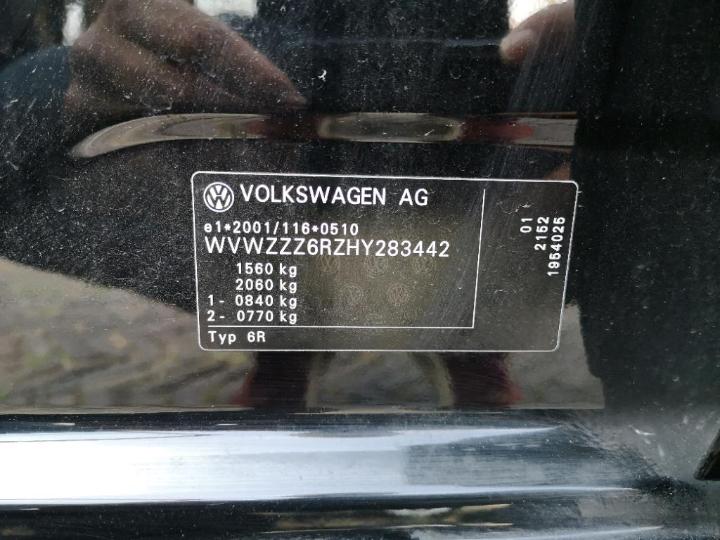 Photo 11 VIN: WVWZZZ6RZHY283442 - VOLKSWAGEN POLO 