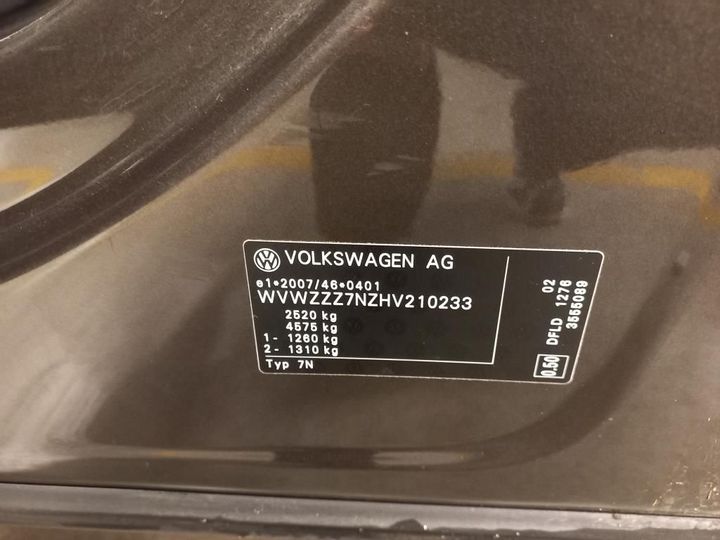 Photo 7 VIN: WVWZZZ7NZHV210233 - VOLKSWAGEN SHARAN 