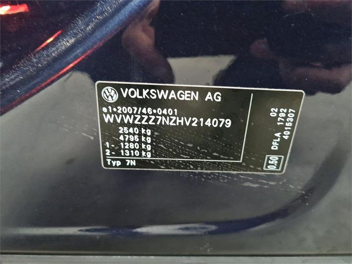 Photo 6 VIN: WVWZZZ7NZHV214079 - VOLKSWAGEN SHARAN 