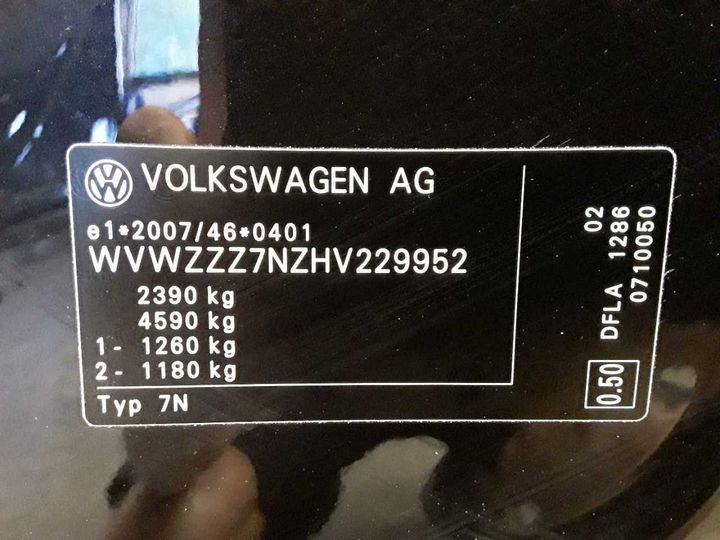 Photo 13 VIN: WVWZZZ7NZHV229952 - VOLKSWAGEN SHARAN 2.0 TDI 