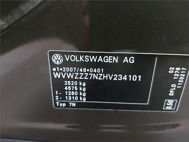 Photo 11 VIN: WVWZZZ7NZHV234101 - VOLKSWAGEN SHARAN DIESEL - 2015 