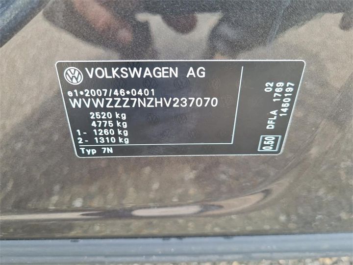 Photo 4 VIN: WVWZZZ7NZHV237070 - VOLKSWAGEN SHARAN 