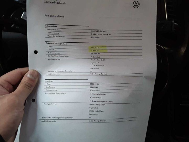 Photo 25 VIN: WVWZZZ7NZJV008293 - VOLKSWAGEN SHARAN 2.0 TDI DSG 