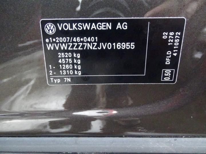 Photo 6 VIN: WVWZZZ7NZJV016955 - VOLKSWAGEN SHARAN MPV 