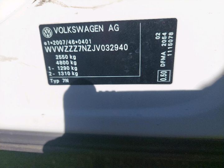 Photo 12 VIN: WVWZZZ7NZJV032940 - VOLKSWAGEN SHARAN 