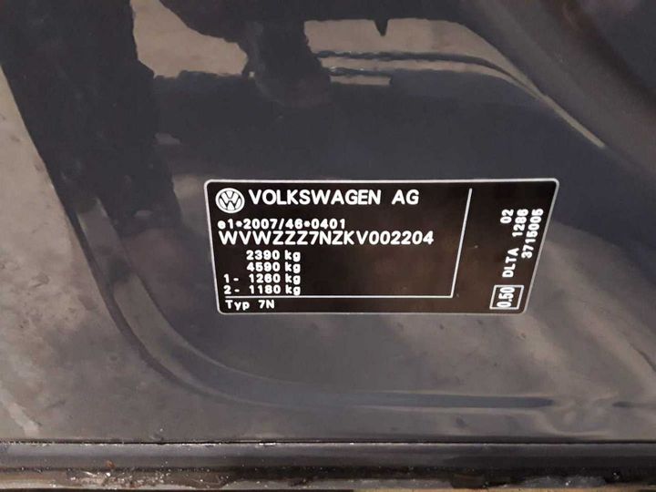 Photo 12 VIN: WVWZZZ7NZKV002204 - VOLKSWAGEN SHARAN 2.0 TDI JOIN 