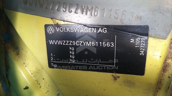 Photo 1 VIN: WVWZZZ9CZYM611563 - VOLKSWAGEN BEETLE 