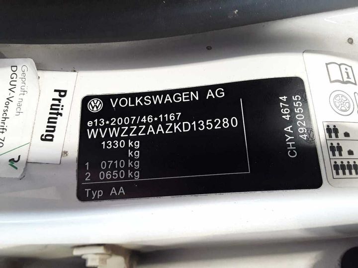 Photo 13 VIN: WVWZZZAAZKD135280 - VOLKSWAGEN UP! (BLUEMOTION 