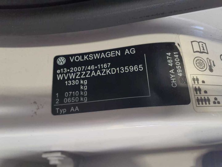 Photo 13 VIN: WVWZZZAAZKD135965 - VOLKSWAGEN UP! (BLUEMOTION 