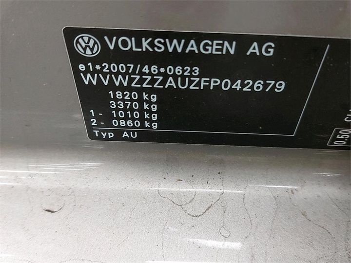 Photo 6 VIN: WVWZZZAUZFP042679 - VOLKSWAGEN GOLF 