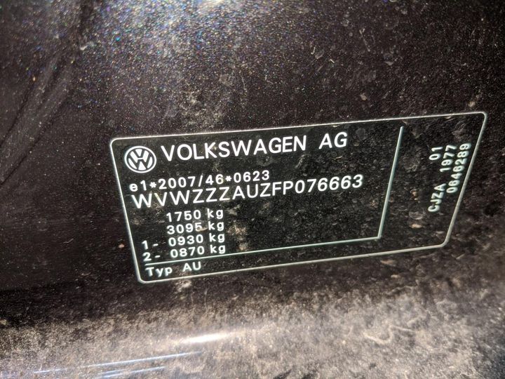 Photo 13 VIN: WVWZZZAUZFP076663 - VOLKSWAGEN GOLF 