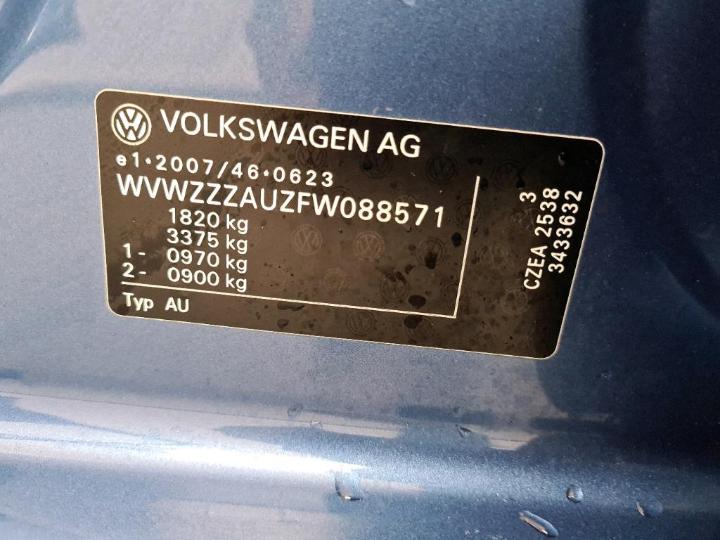 Photo 9 VIN: WVWZZZAUZFW088571 - VOLKSWAGEN GOLF 