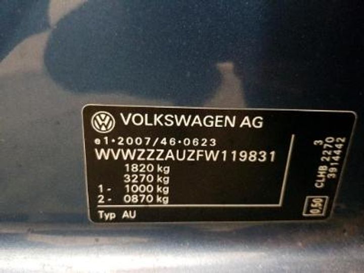 Photo 12 VIN: WVWZZZAUZFW119831 - VOLKSWAGEN GOLF 