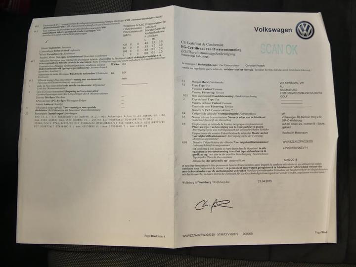 Photo 11 VIN: WVWZZZAUZFW328335 - VOLKSWAGEN GOLF 