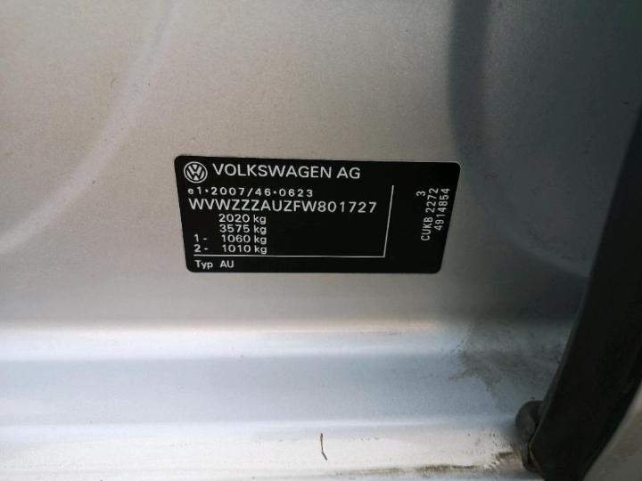 Photo 12 VIN: WVWZZZAUZFW801727 - VOLKSWAGEN GOLF 