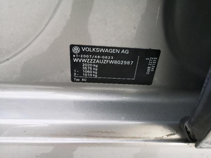 Photo 13 VIN: WVWZZZAUZFW802987 - VOLKSWAGEN GOLF 