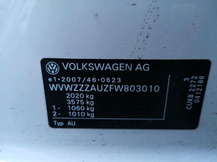 Photo 14 VIN: WVWZZZAUZFW803010 - VOLKSWAGEN GOLF 