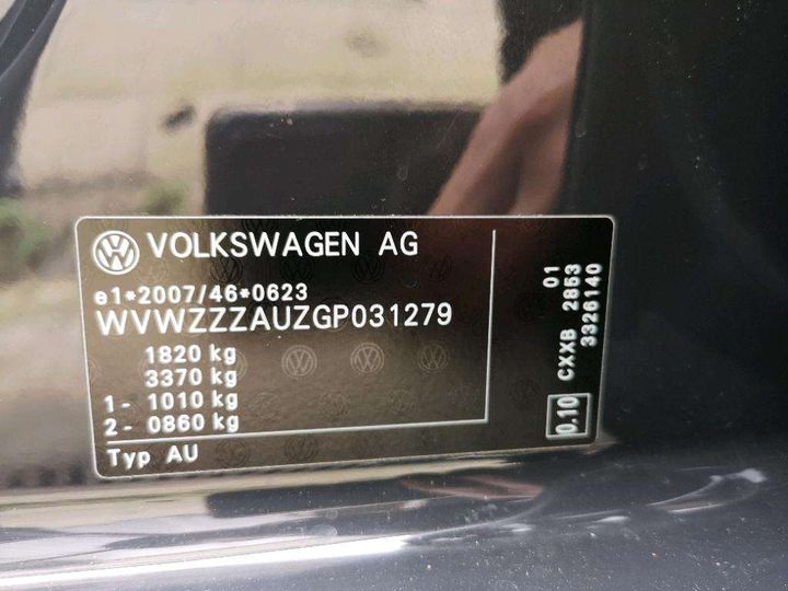 Photo 8 VIN: WVWZZZAUZGP031279 - VOLKSWAGEN GOLF 