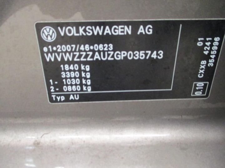 Photo 11 VIN: WVWZZZAUZGP035743 - VOLKSWAGEN GOLF 