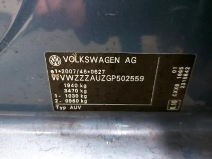 Photo 12 VIN: WVWZZZAUZGP502559 - VOLKSWAGEN GOLF VII VARIANT DIESEL 