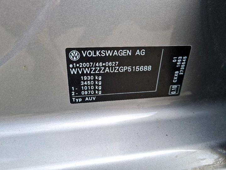 Photo 4 VIN: WVWZZZAUZGP515688 - VOLKSWAGEN GOLF 