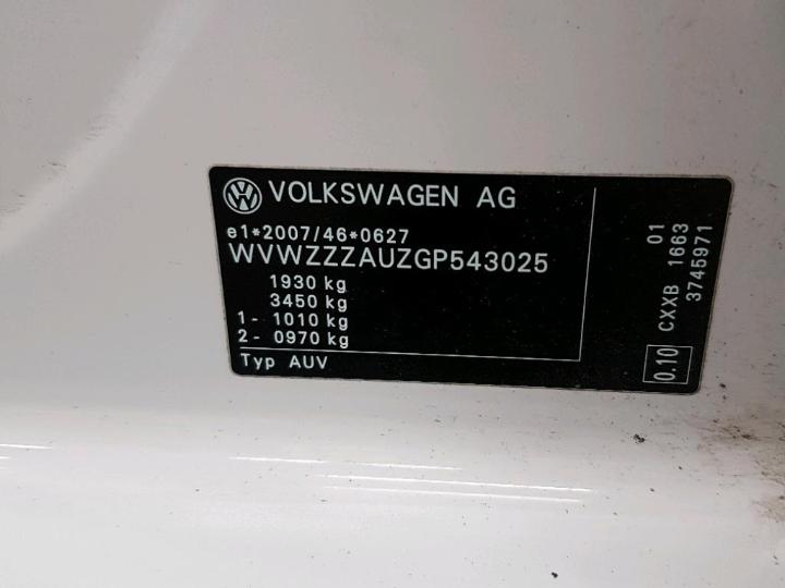 Photo 6 VIN: WVWZZZAUZGP543025 - VOLKSWAGEN GOLF 