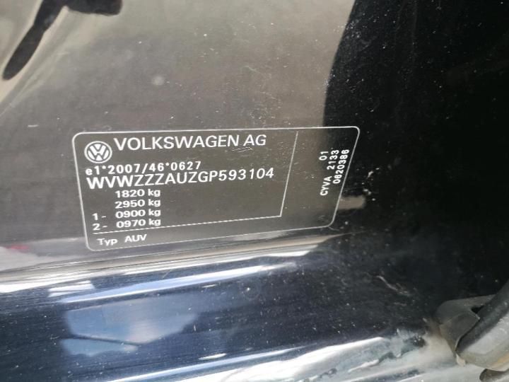 Photo 11 VIN: WVWZZZAUZGP593104 - VOLKSWAGEN GOLF 