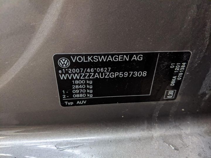 Photo 13 VIN: WVWZZZAUZGP597308 - VOLKSWAGEN GOLF 