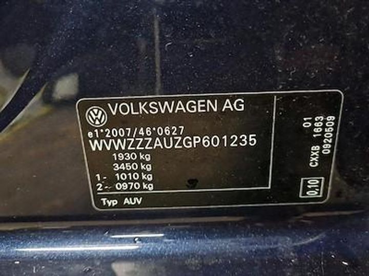 Photo 12 VIN: WVWZZZAUZGP601235 - VOLKSWAGEN GOLF 