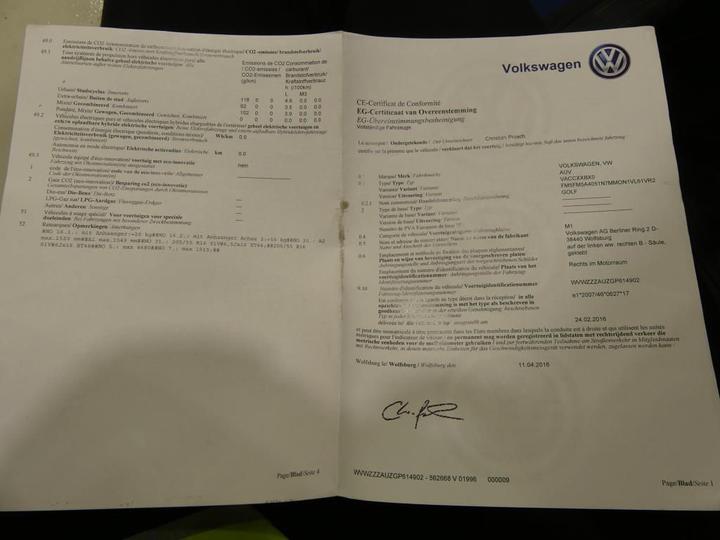 Photo 12 VIN: WVWZZZAUZGP614902 - VOLKSWAGEN GOLF 