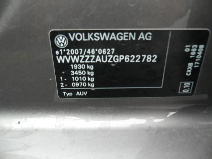 Photo 8 VIN: WVWZZZAUZGP622782 - VOLKSWAGEN GOLF 