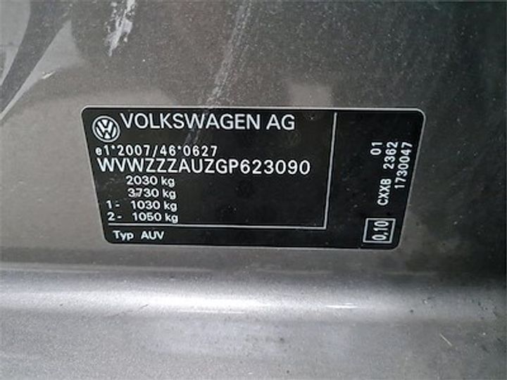 Photo 11 VIN: WVWZZZAUZGP623090 - VOLKSWAGEN GOLF VII VARIANT DIESEL 