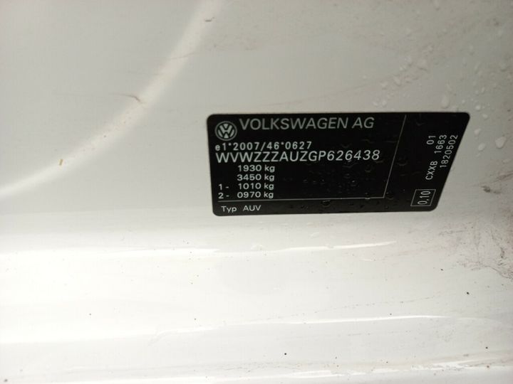 Photo 18 VIN: WVWZZZAUZGP626438 - VOLKSWAGEN GOLF 