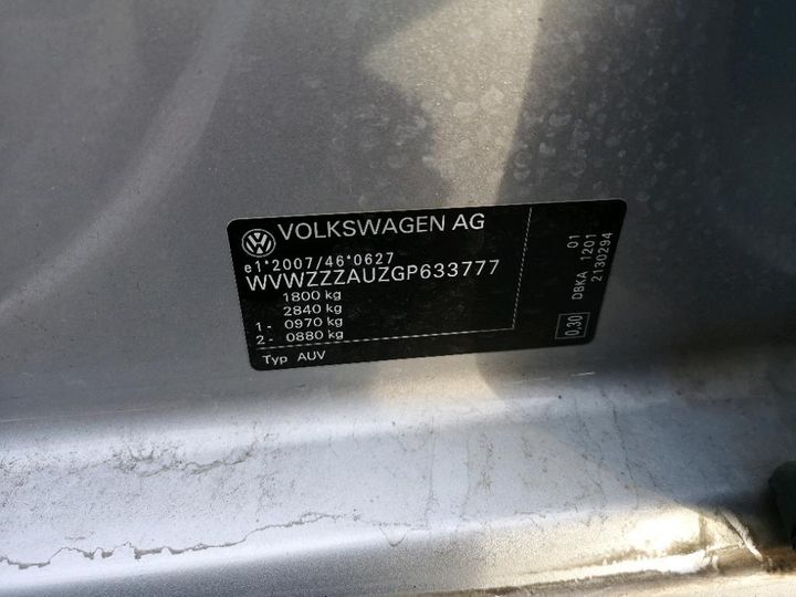 Photo 8 VIN: WVWZZZAUZGP633777 - VOLKSWAGEN GOLF 