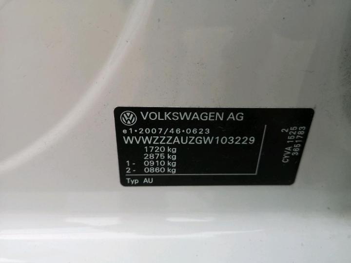 Photo 11 VIN: WVWZZZAUZGW103229 - VOLKSWAGEN GOLF 