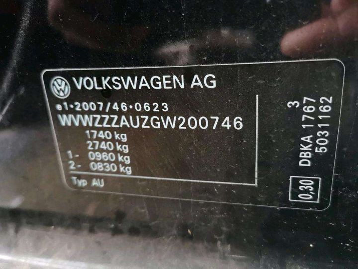 Photo 8 VIN: WVWZZZAUZGW200746 - VOLKSWAGEN GOLF AFFAIRE LKW 