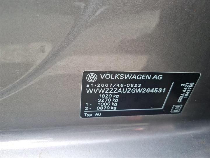 Photo 5 VIN: WVWZZZAUZGW264531 - VOLKSWAGEN GOLF HATCHBACK 