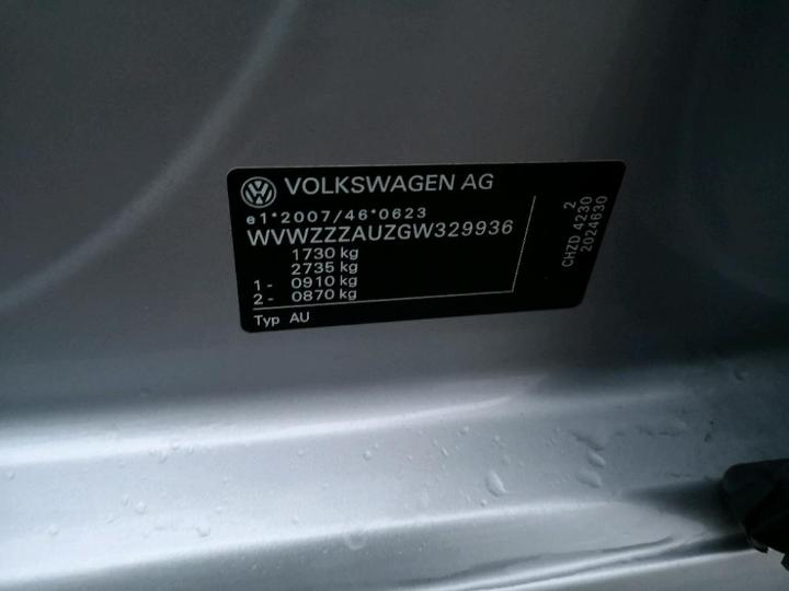 Photo 10 VIN: WVWZZZAUZGW329936 - VOLKSWAGEN GOLF 